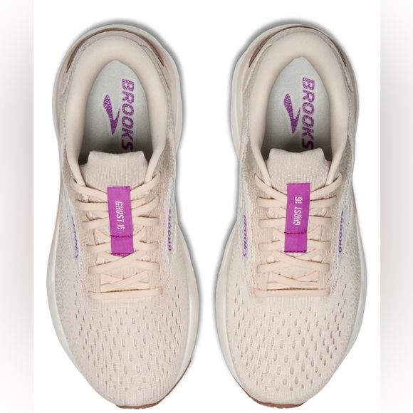 Brooks Shoes - Brooks Ghost 16 Women's Road Running Shoes (almond , peach, purple)